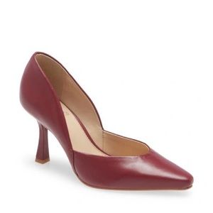 NWOT VINCE CAMUTO, Karala Pointed Toe PUMP IN LAVA LEATHER